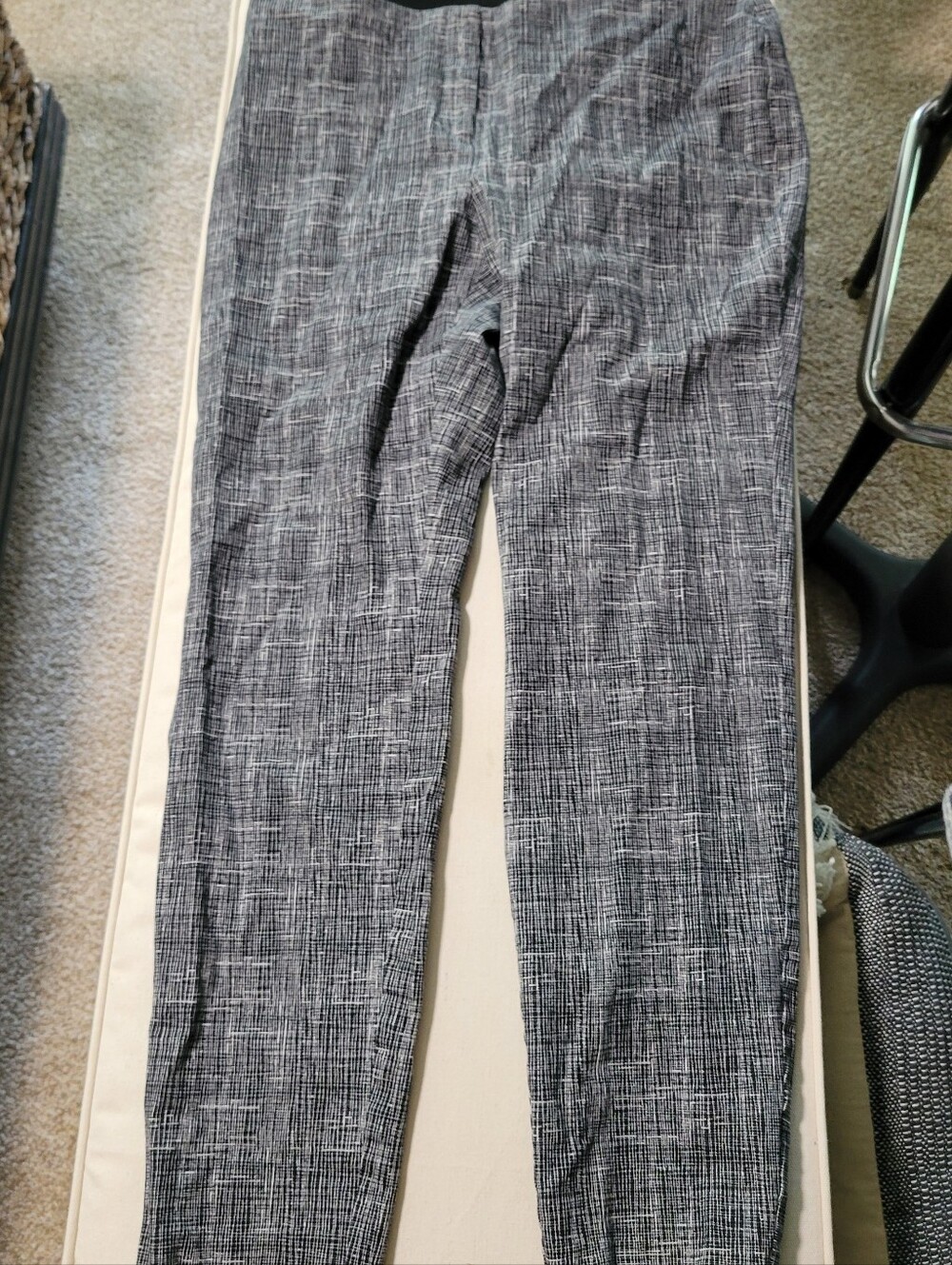 Alfani Black & White Crosshatch Chinos